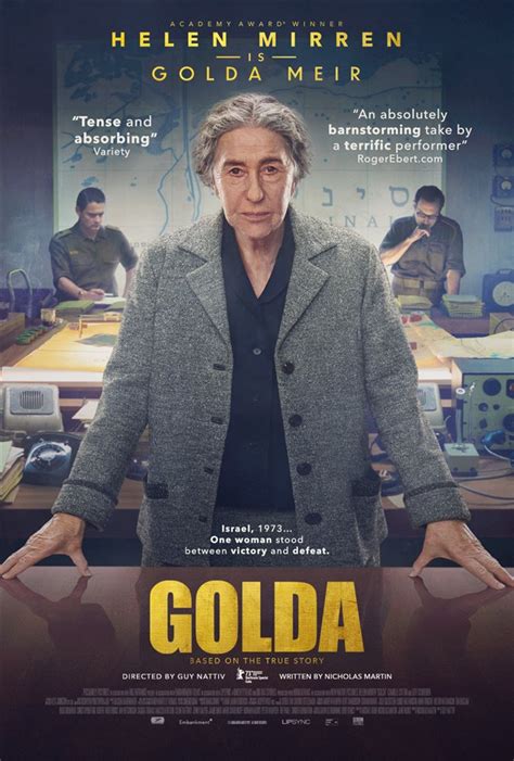 Israeli Prime Minister Golda Meir (Academy Award winner Helen Mirren), faced with the potential of Israel&x27;s complete destruction, must navigate overwhelming odds, a skeptical cabinet, and a complex relationship with US Secretary of State Henry. . Where is golda playing near me